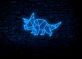 Geometrischer Triceratops Neon LED Neonschild