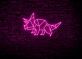 Geometrischer Triceratops Neon LED Neonschild
