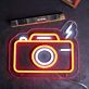 Camera LED Neon Sign Photography Neon Wall Decor for Studio Bedroom and Creative Space