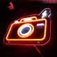 Camera LED Neon Sign Photography Neon Wall Decor for Studio Bedroom and Creative Space