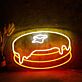 Pfannkuchen mit Butter LED-Neonschild für Café Küche