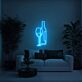 Weinflasche und Weinglas LED-Neonschild Wohnzimmer Bar