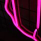 Abstrakte Handgeste LED Neonlicht in Pink für moderne Wanddekoration