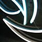 Modernes LED Neonschild Pflanzen Motiv für Wohnzimmer und Studio