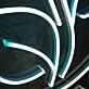 Modernes LED Neonschild Pflanzen Motiv für Wohnzimmer und Studio