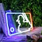 Abstract Face Silhouette LED Neon Sign Tricolor Style Modern Neon Wall Art for Bedroom Studio and Creative Space