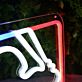 Abstract Face Silhouette LED Neon Sign Tricolor Style Modern Neon Wall Art for Bedroom Studio and Creative Space