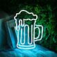 Bierkrug mit Schaum LED-Neonschild für Bar Party