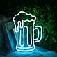 Bierkrug mit Schaum LED-Neonschild für Bar Party