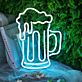 Bierkrug mit Schaum LED-Neonschild für Bar Party