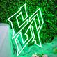 Abstract FX LED Neon Wall Art Futuristic Letter Style Neon Sign for Game Room Studio Office and Modern Interior Decor