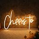 Cheers to LED-Neonschild für Bar und Party