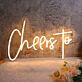 Cheers to LED-Neonschild für Bar und Party