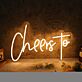 Cheers to LED-Neonschild für Bar und Party