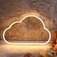 Dekoratives LED Neonschild in Wolkenform warmweißes Neon Wandlicht für Schlafzimmer Kinderzimmer oder Wohnraum