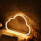Dekoratives LED Neonschild in Wolkenform warmweißes Neon Wandlicht für Schlafzimmer Kinderzimmer oder Wohnraum