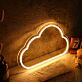 Dekoratives LED Neonschild in Wolkenform warmweißes Neon Wandlicht für Schlafzimmer Kinderzimmer oder Wohnraum