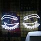 Dekoratives LED Neonschild Engelsflügel in Weiß elegantes Neon Wandlicht für Schlafzimmer Wohnzimmer oder Foto Hintergrund