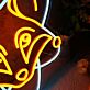Modernes LED Neonschild Fuchs Motiv abstraktes Neon Wandlicht für Wohnzimmer Schlafzimmer Café oder Geschäft