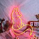 Dekoratives LED Neonschild Fuchs Motiv modernes Neon Wandlicht für Wohnzimmer Schlafzimmer Café oder Geschäft