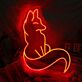 Dekoratives LED Neonschild Fuchs Motiv modernes Neon Wandlicht für Wohnzimmer Schlafzimmer Café oder Geschäft