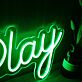 Play LED-Neonschild Gaming Wohnzimmer