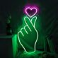 Hand mit Herzsymbol LED-Neonschild Wohnzimmer Schlafzimmer