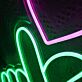 Hand mit Herzsymbol LED-Neonschild Wohnzimmer Schlafzimmer