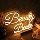 Beauty Beatz LED-Neonschild für Friseursalon und Kosmetikstudio