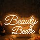 Beauty Beatz LED-Neonschild für Friseursalon und Kosmetikstudio