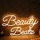 Beauty Beatz LED-Neonschild für Friseursalon und Kosmetikstudio