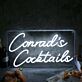 Conrad's Cocktails LED-Neonschild für Bar und Zuhause