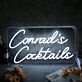 Conrad's Cocktails LED-Neonschild für Bar und Zuhause