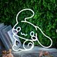 Niedliches LED Neonschild Hund Motiv modernes Neon Wandlicht im Cartoon Stil für Kinderzimmer Wohnzimmer oder kreative Wohnräume