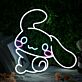 Niedliches LED Neonschild Hund Motiv modernes Neon Wandlicht im Cartoon Stil für Kinderzimmer Wohnzimmer oder kreative Wohnräume