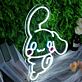 Niedliches LED Neonschild Hund Motiv modernes Neon Wandlicht im Cartoon Stil für Kinderzimmer Wohnzimmer oder kreative Wohnräume