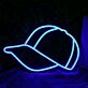 LED Neonschild Hut modernes Neon Wandlicht für Wohnzimmer Bar oder Büro