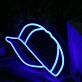LED Neonschild Hut modernes Neon Wandlicht für Wohnzimmer Bar oder Büro