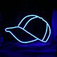 LED Neonschild Hut modernes Neon Wandlicht für Wohnzimmer Bar oder Büro
