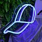 LED Neonschild Hut modernes Neon Wandlicht für Wohnzimmer Bar oder Büro