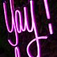 Yay! It's lash day LED-Neonschild für Kosmetikstudio