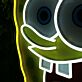 LED Neonschild Cartoon Schwamm Figur Neon Licht Wanddekoration für Kinderzimmer oder Gaming Raum