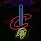 LED Neonschild Zauberhut mit Hand Symbol modernes Neon Wandlicht für Wohnzimmer oder Bar