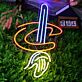LED Neonschild Zauberhut mit Hand Symbol modernes Neon Wandlicht für Wohnzimmer oder Bar