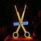 Scheren LED Neonschild Moderne Neon Wanddekoration für Friseursalon Barbershop Studio und Geschäft