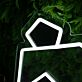 Minimalistisches LED Neonschild Panda Gesicht modernes Neon Wandlicht für Wohnzimmer Schlafzimmer oder stilvolle Wohnräume