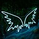 Engelsflügel LED Neonschild Große Flügel Neon Wanddekoration für Schlafzimmer Wohnzimmer Bar Studio und moderne Räume