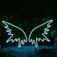 Engelsflügel LED Neonschild Große Flügel Neon Wanddekoration für Schlafzimmer Wohnzimmer Bar Studio und moderne Räume