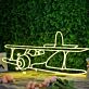 Flugzeug LED Neonschild Moderne Neon Wanddekoration für Kinderzimmer Schlafzimmer Wohnzimmer Büro und kreative Räume