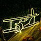Flugzeug LED Neonschild Moderne Neon Wanddekoration für Kinderzimmer Schlafzimmer Wohnzimmer Büro und kreative Räume